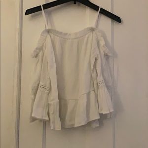 White off the shoulder top
